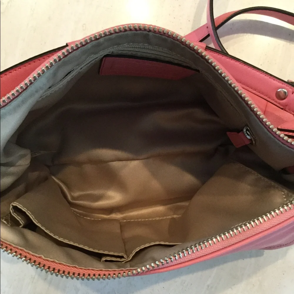 Coach Kristin Leather Crossbody Hobo Bag Authentic Shoulder Handbag Pink